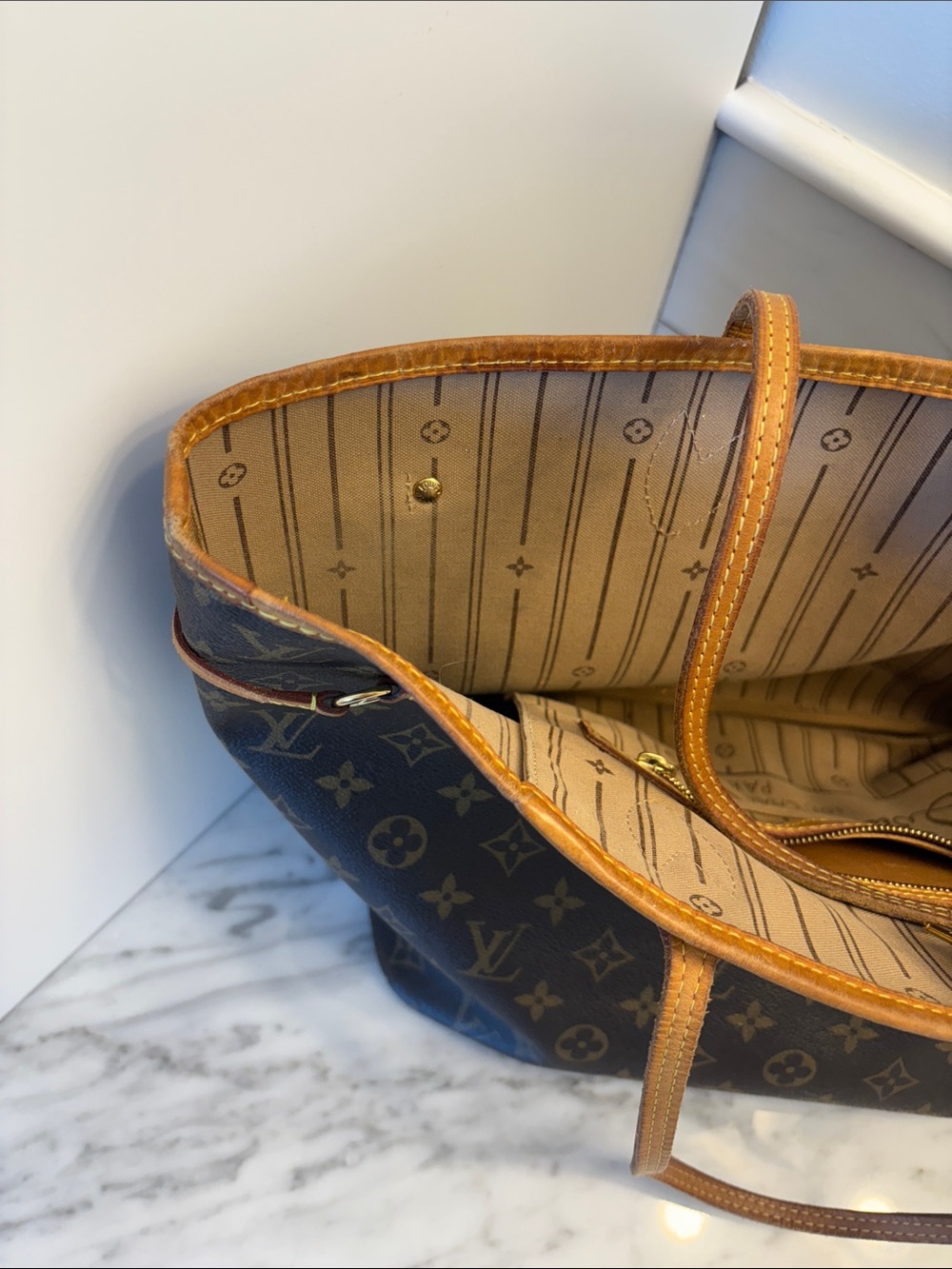 Vintage Louis Vuitton Monogram Canvas Neverfull MM - Picture 5 of 16
